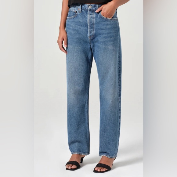 Agolde Straight 90'S MID RISE STRAIGHT.size 25.button fly - Picture 1 of 8